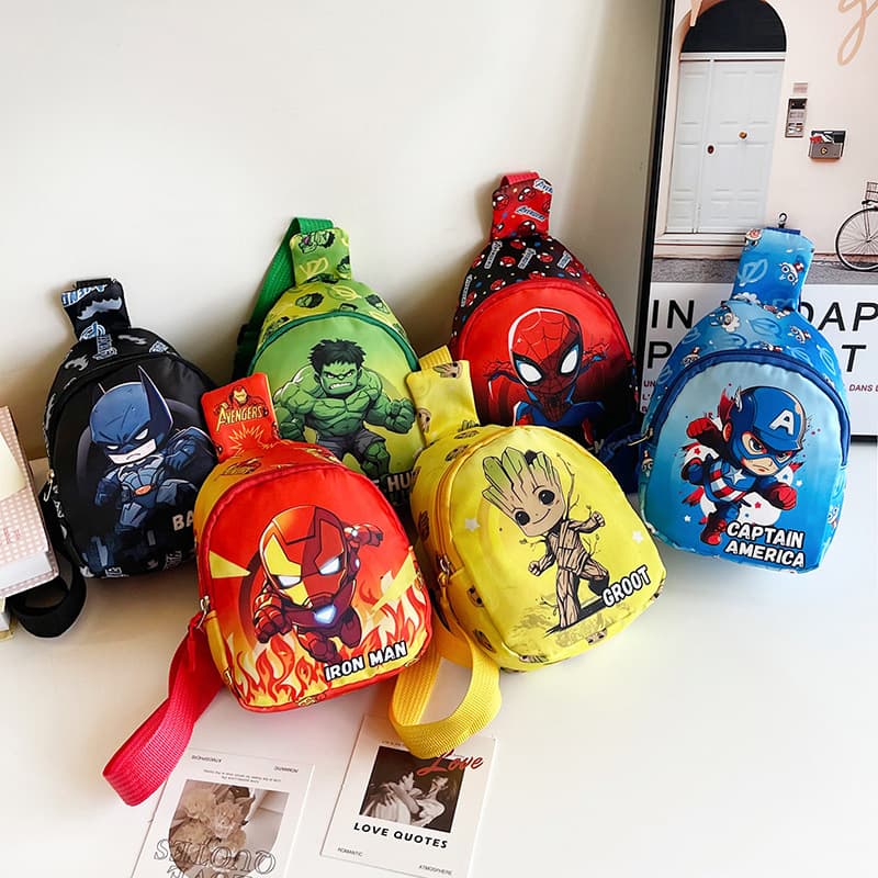 2025 New Crossbody Kids Chest Bag, Cute Cartoon Boys Girls Fashion Coin Purse Sling Bag Outdoor Small Backpack