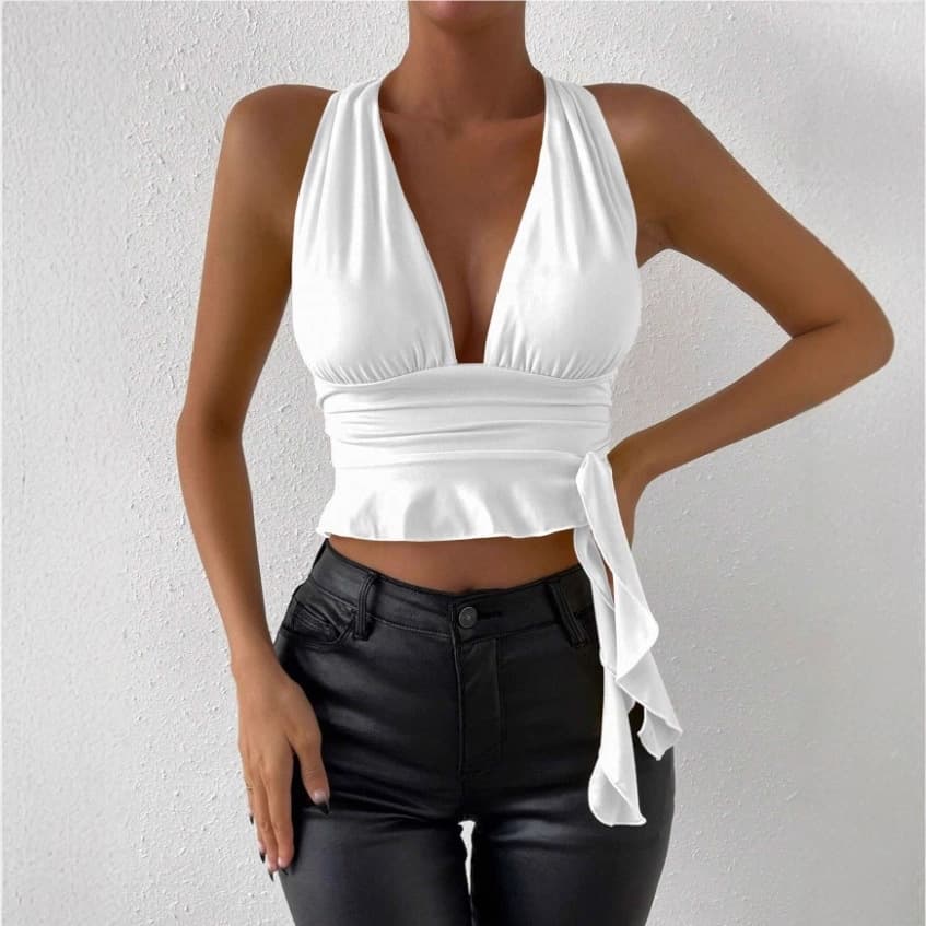 2025 European and American Style Vest Top Cross-Border Bestseller Summer Sexy Crop Top Camisole Inner Layer Women's Outerwear Top