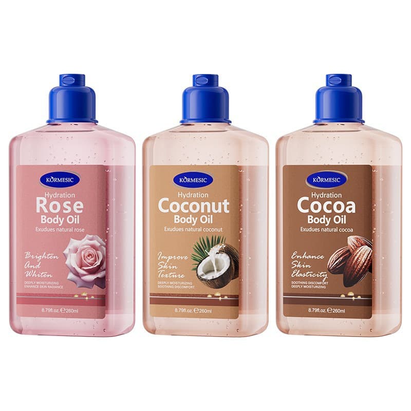 Cross-border in-stock all-English Coconut Body Oil, moisturizing and anti-dryness, non-greasy body care