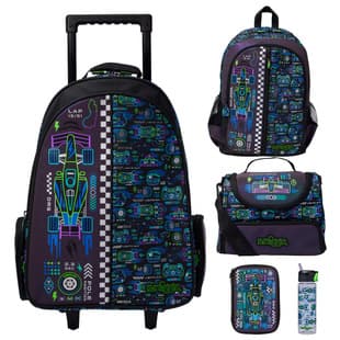 Australia Smiggle Trolley Backpack Primary and Secondary School Student Backpack Large Capacity Wheeled Backpack Student Double Shoulder Storage Bag