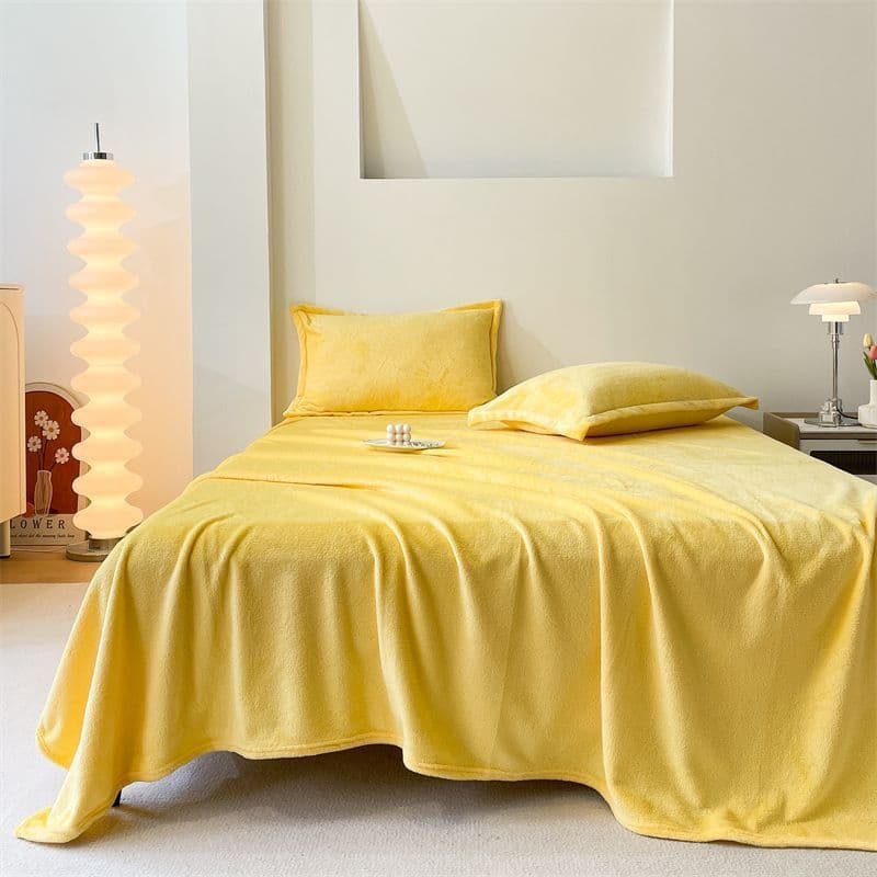 Winter Milk Velvet Fitted Sheet Extra Large Long Kang Sheet Bed Cover Tatami Mat