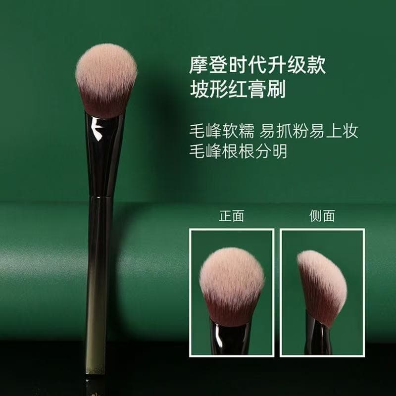 Same Style M65 Upgraded Slant Blush Cream Brush Fiber Hair Soft Application Natural Makeup Brush Drop Shipping Wholesale