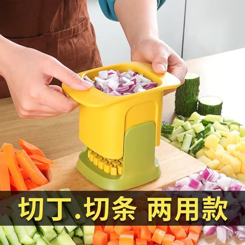 Onion Dicer, Potato French Fry Cutter, Multifunctional Vegetable Cutter, Fruit Slicer, Kitchen Gadget, Dicing Tool