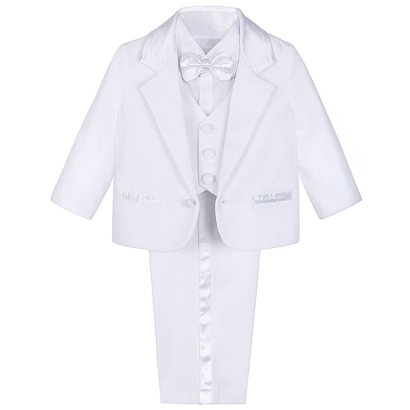 Children's Suit Set for Toddlers and Infants, Autumn Winter Kids Bow Tie Long Sleeve Shirt, Korean Style Boy Formal Wear