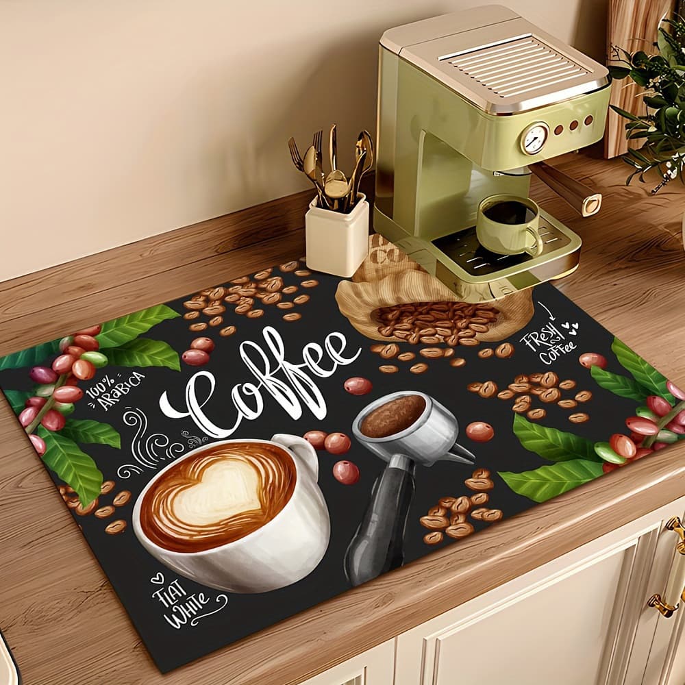 American Oktoberfest style diatom mud countertop drain mat kitchen insulation mat dust-proof mat water-absorbent, wear-resistant and dirt-resistant