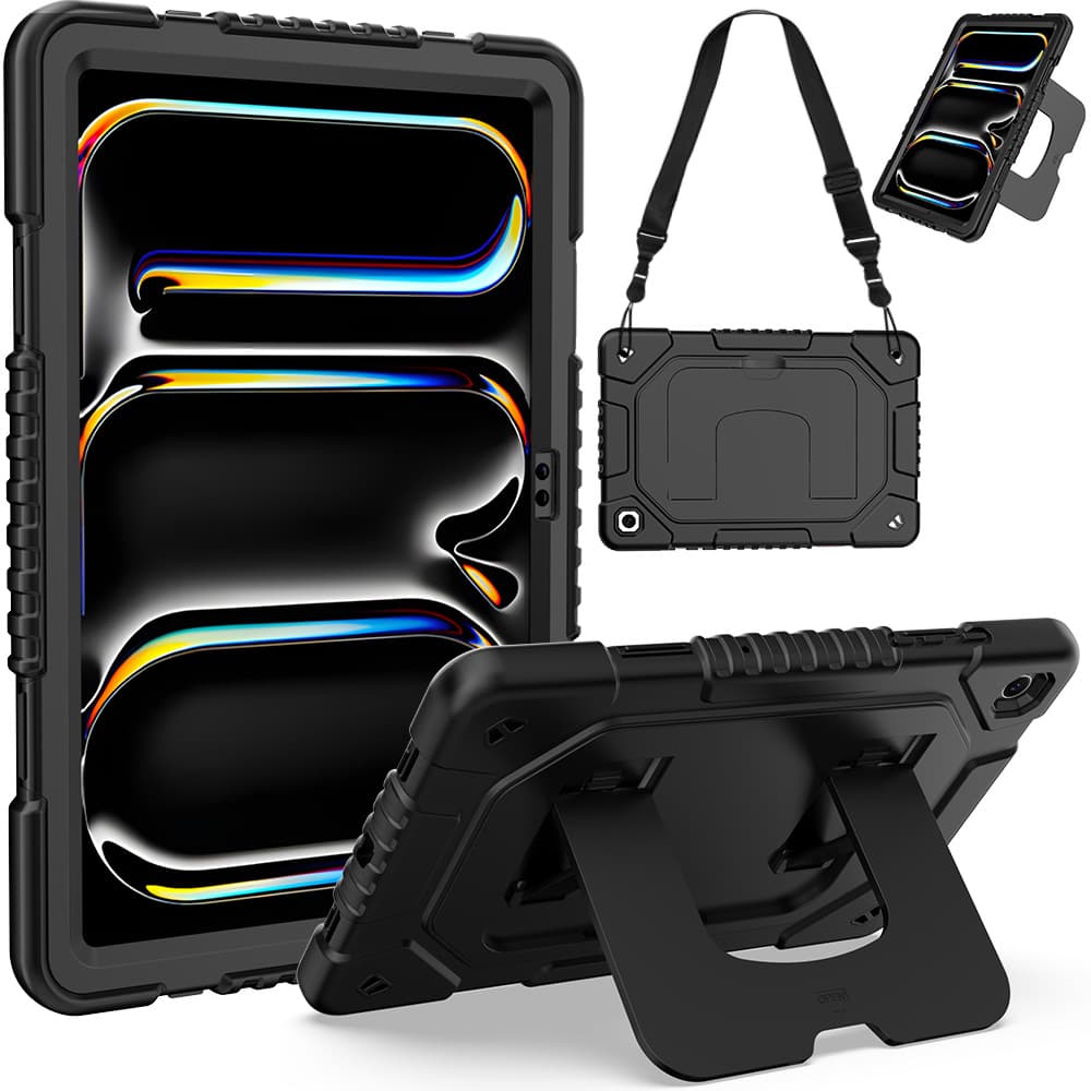 Compatible with Samsung TAB A11+ Tablet Case Full Coverage 11-Inch Protective Cover A9 Plus with Integrated Shoulder Strap Shockproof