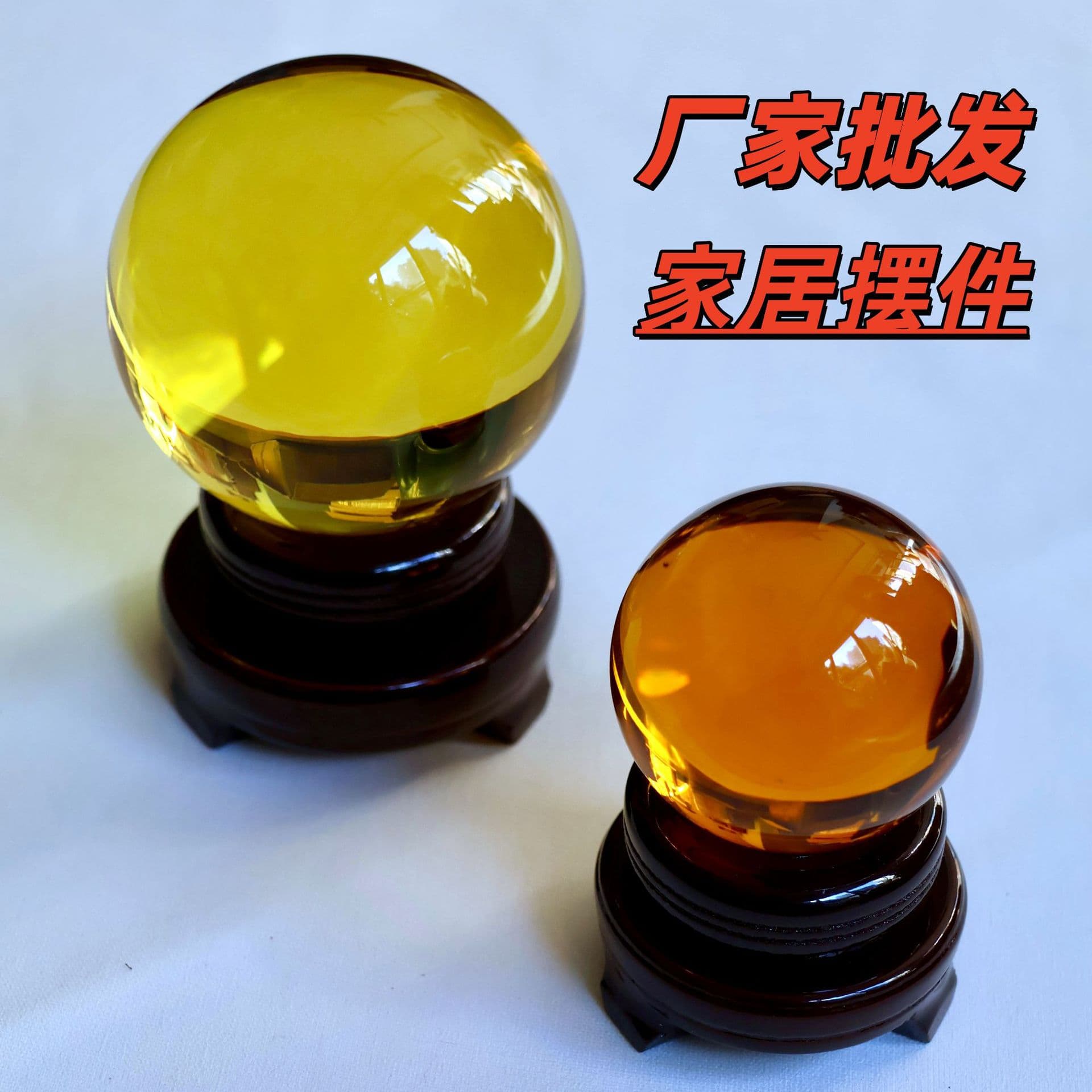 Cross-border hot model factory direct supply transparent crystal ornaments large crystal handicrafts office ornaments K9 crystal ball
