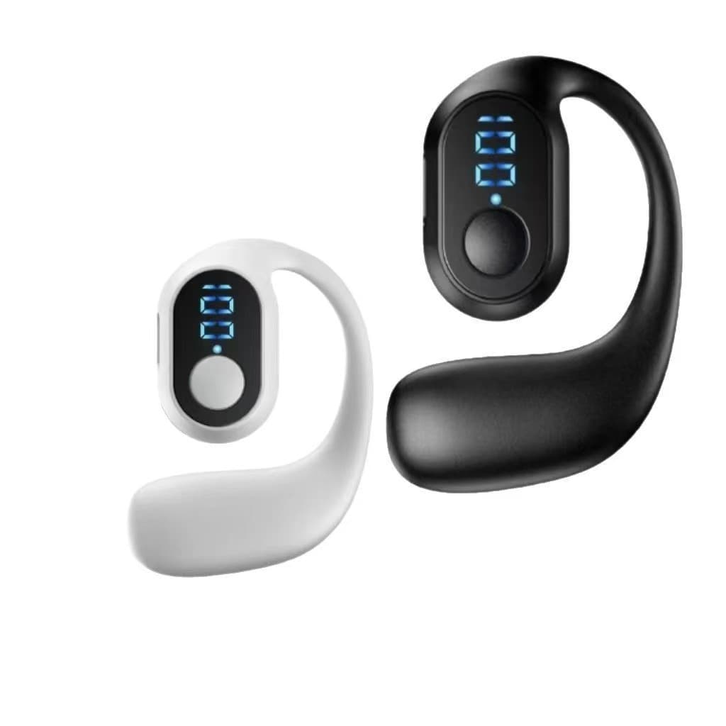New touch-controlled Bluetooth headset with screen display, ultra-long battery life, large power wireless sports headset, painless when worn for a long time