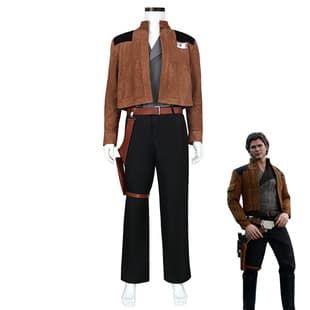 Star Wars Han Solo Cosplay Costume Halloween Role Play Suede Style Han Solo Cosplay Costume Factory