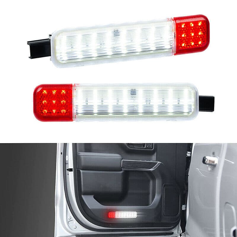 LED Door Reflector Lights for Chevrolet Silverado GMC Sierra 1500 15021517 15021518