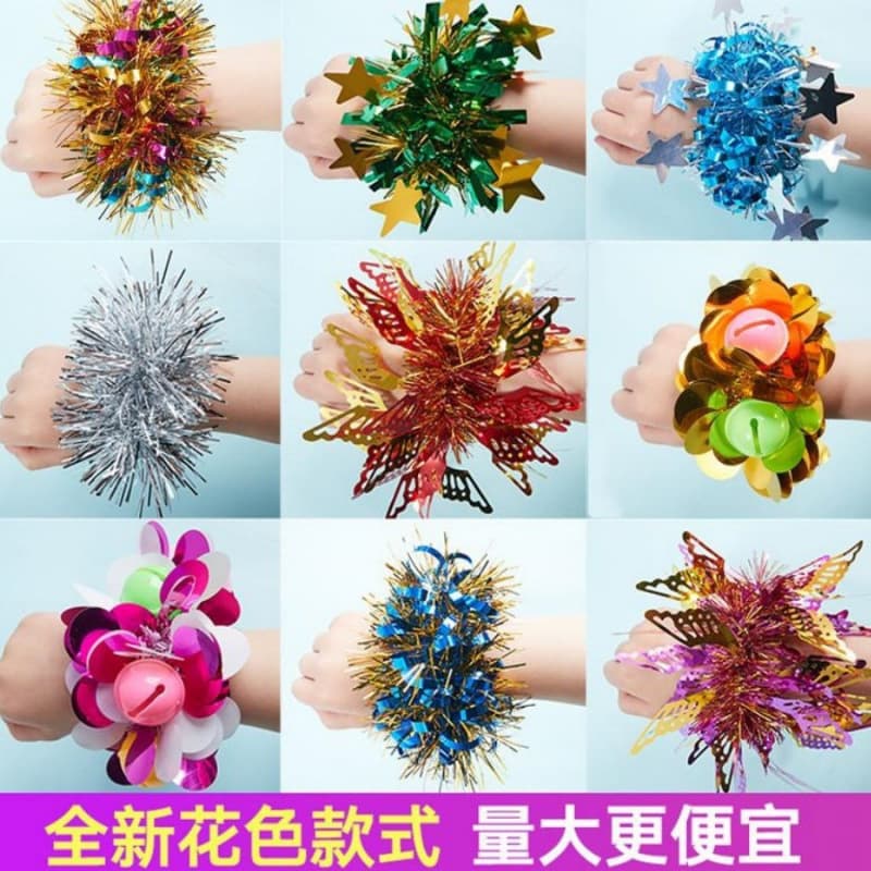 Yuxu Kindergarten dance wrist corsage cheerleader performance bell hand bouquet Children's Day sports meet entrance