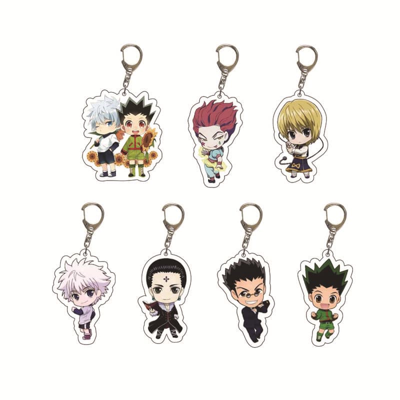 Anime Hunter x Hunter Acrylic Keychain Hisoka Killua Gon Gift for Students Cross-border