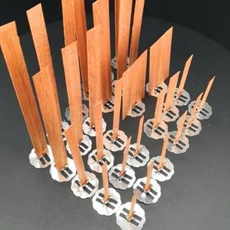 Various Sizes Wooden Candle Wicks Wooden Wax Heart Candle Core Bean Wax Strip Core Thread Rope