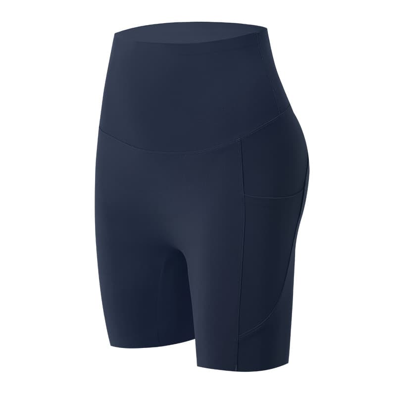 Women's Yoga Shorts, Summer Lightweight High-Waist with Pockets, Tummy Control Lifting Shark Fitness Cycling Shorts