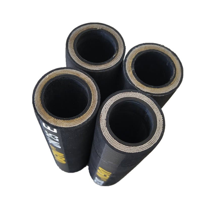 High-pressure oil pipe steel wire wound rubber hose for construction machinery and mining hydraulic oil pipe, high-pressure rubber hose steel wire braided hose