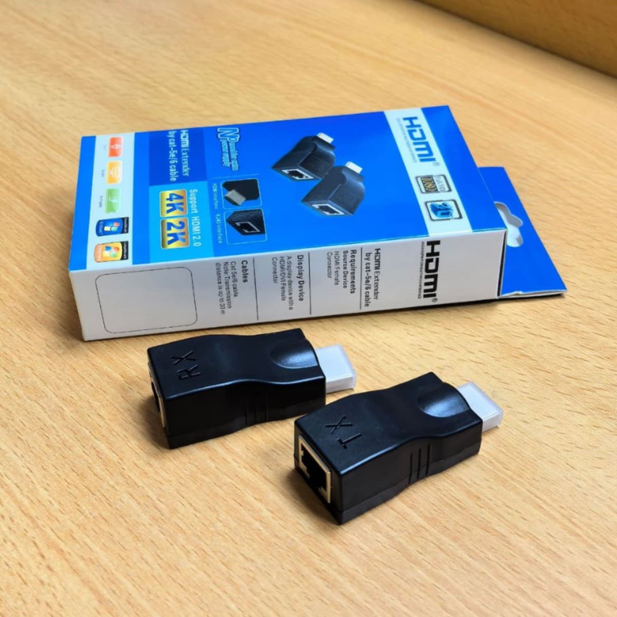 Passive 30m 1080P Single Network Cable HDMI Extender HDMI HD to RJ45 Network Cable Signal Amplification Transmitter