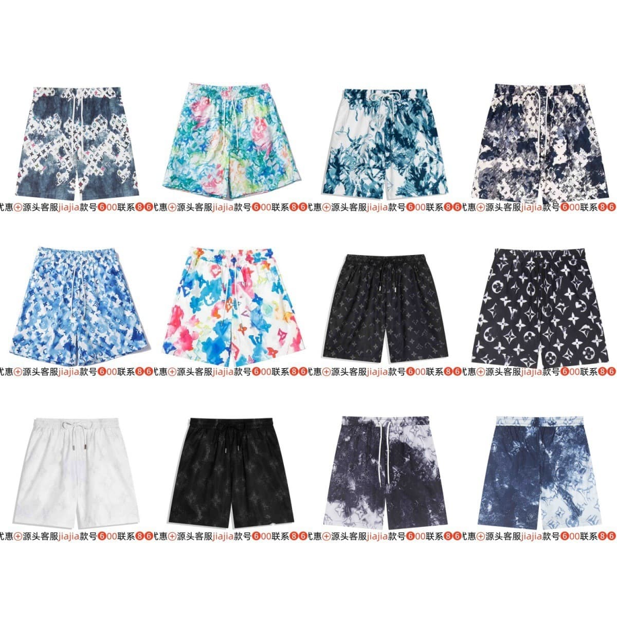 Cross-border correct version high version. 26S new Paris B family Lujia Dijia G family beach pants casual shorts
