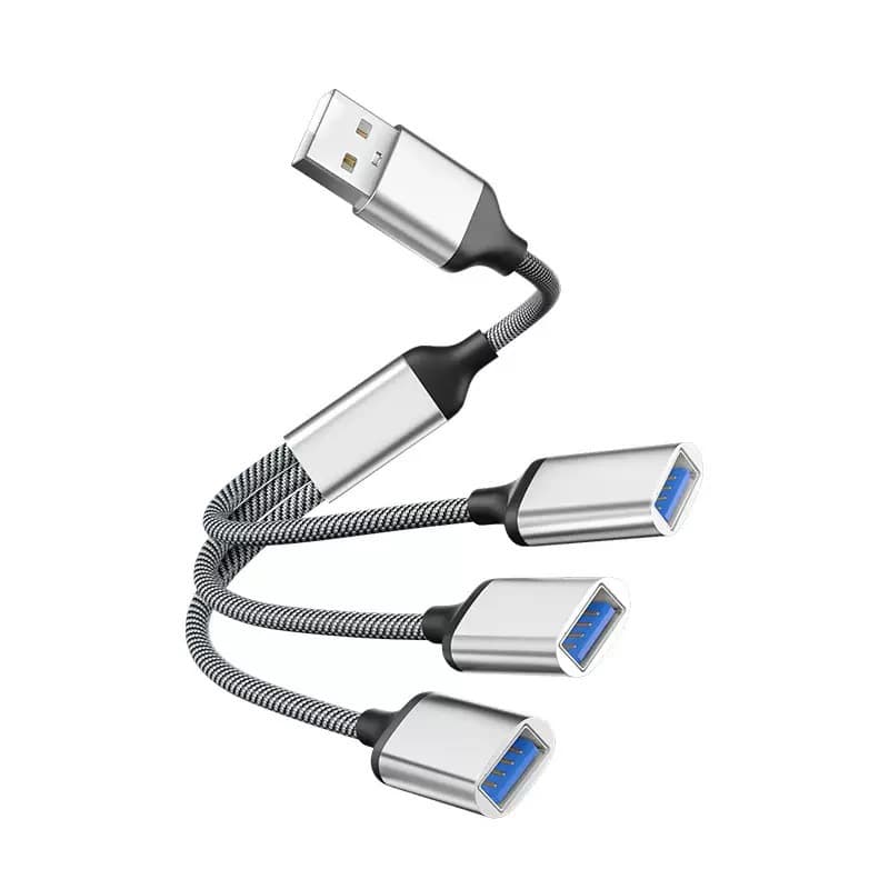 Type-C/USB 3-in-1 USB Expansion Cable, Male to Female Extension Cable, for USB Flash Drive, Hard Drive, Printer, Mouse