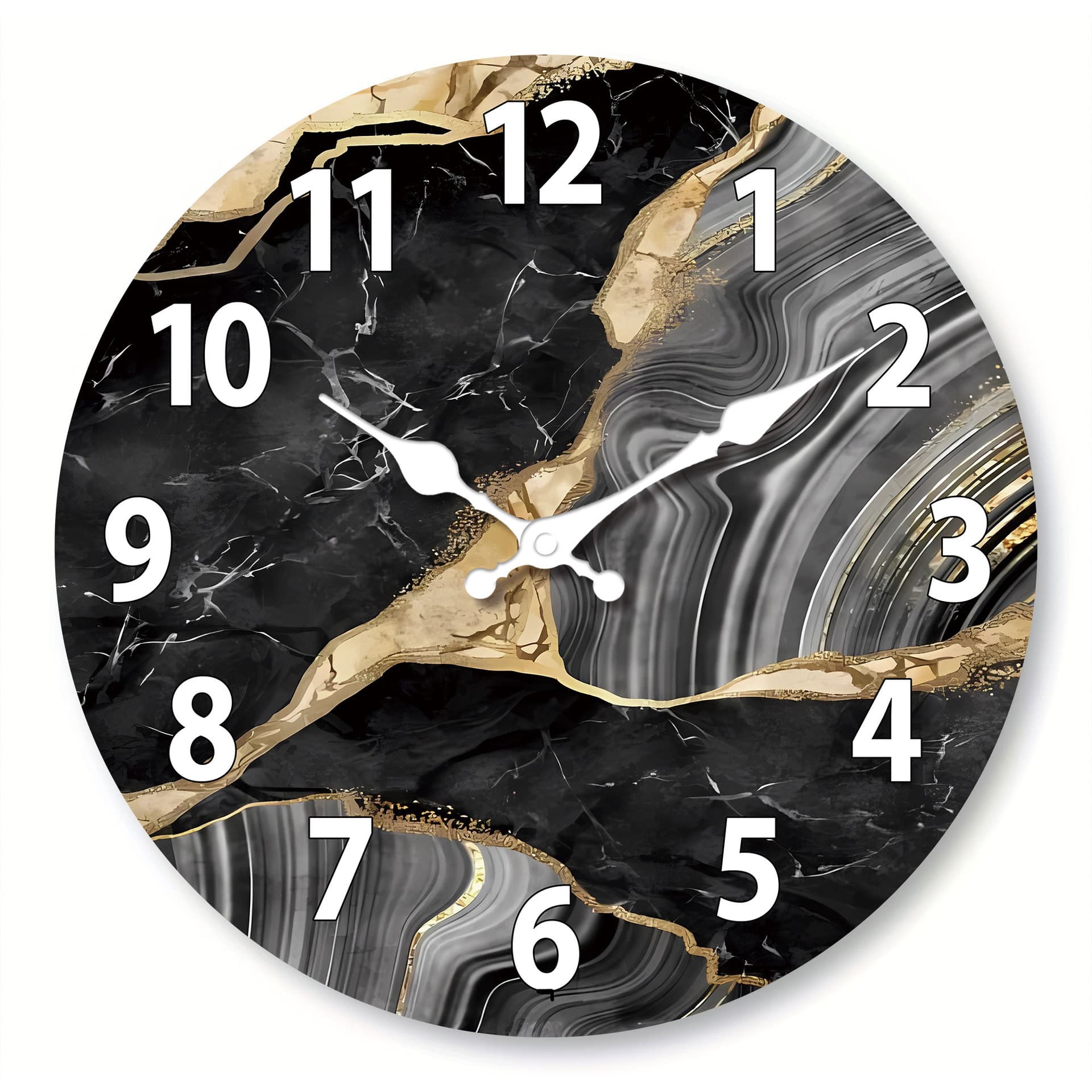 12-inch Cross-Border Wall Clock, Creative Silent Clock, European Retro Style Wooden Wall Clock for Living Room, Bedroom, Wholesale