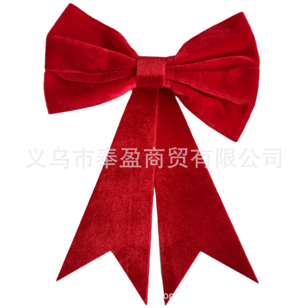 Cross-Border Hot-Selling Red Christmas Lace Plush Red Christmas Knot Plush Pendant