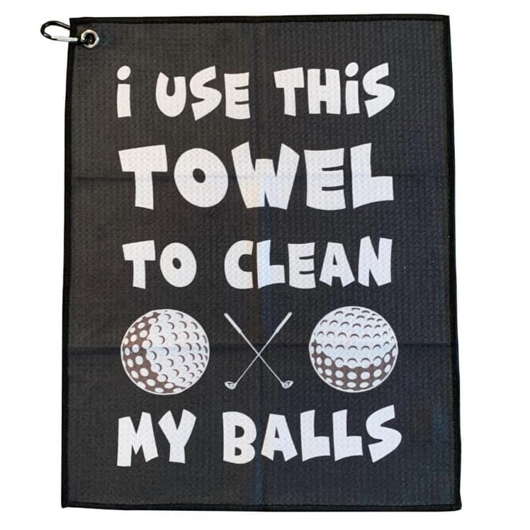 Ultra-Fine Fiber Golf Towel with Embroidery, Printed Waffle Pineapple Pattern, Kitchen Cleaning Cloth