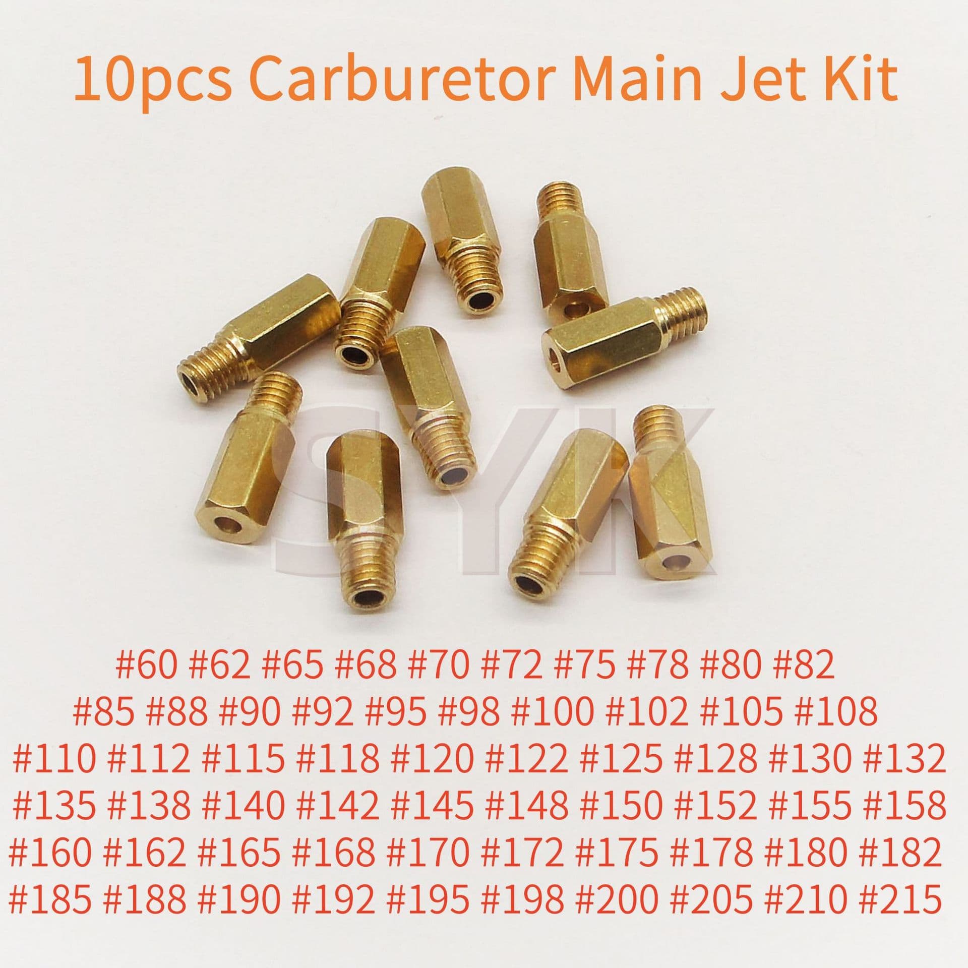 Carburetor Kit M5 Main Nozzle, Compatible with Keihin-OKO/KOSO/PWK/BB/CRS/FCR Fuel Pump