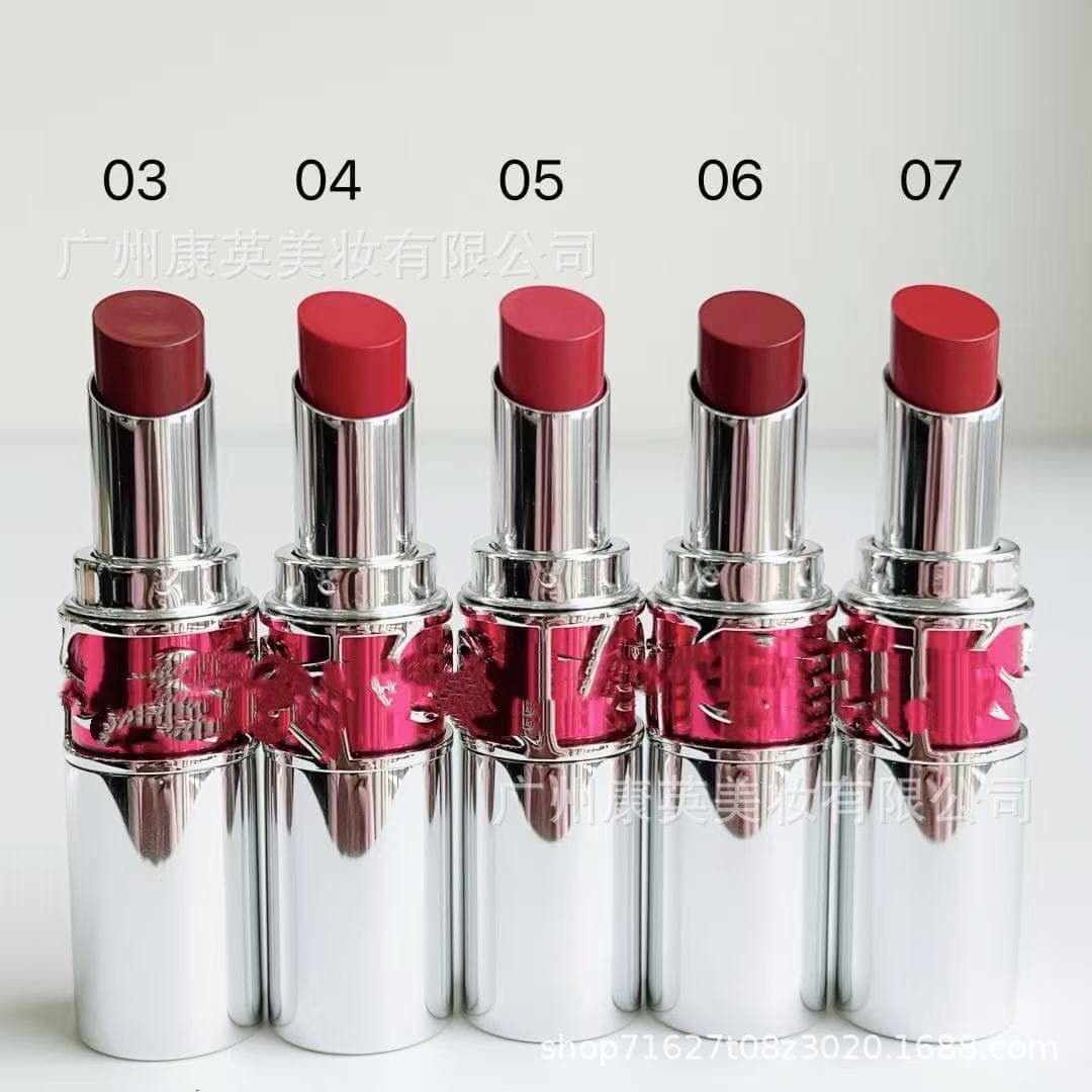 Export Nude Pink Slim Lipstick 7B Pink Starlight Silver Tube Gradient Round Pink Lipstick 3B/5B/44B