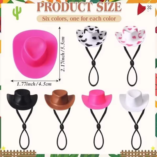 Pet hamster cowboy hat cross-border decoration parrot duck small hat ornament pet hat mini hat