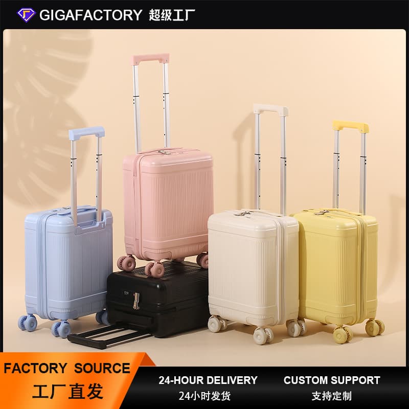 Spring Airlines 18-Inch Luggage Small Size Detachable Wheel Travel Suitcase Women's Carry-On Suitcase with TSA Lock