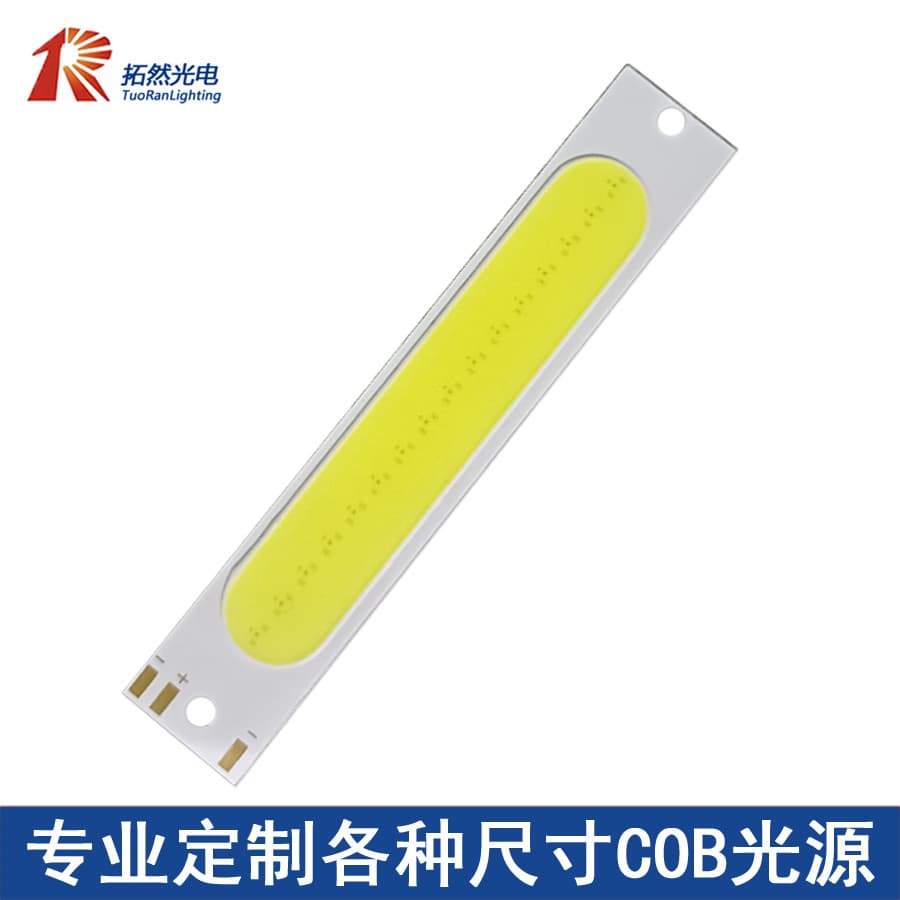 Rectangular 16*89mm red/white dual-color COB light source, integrated flip-chip irregular LED bead