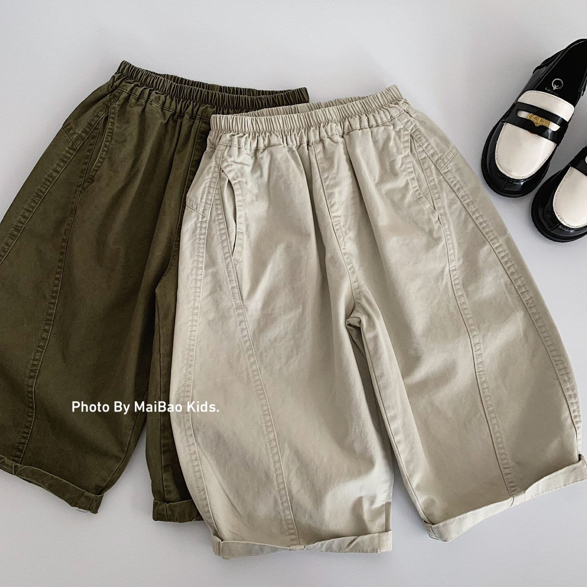 Maibao Kids Casual Pants 2026 Fall New Korean Style Boys' Solid Color Loose Long Pants, Toddler & Kids Pants Drop Shipping