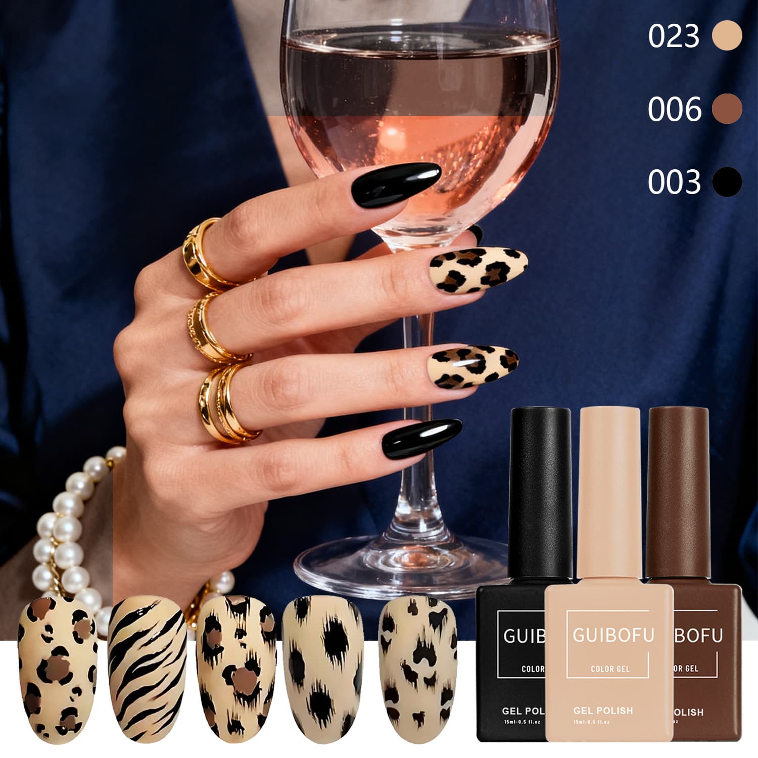 Leopard Print 2025 Maillard New Nail Polish Fall Winter Gel Polish French Gentle Wild Leopard Series Nail Salon