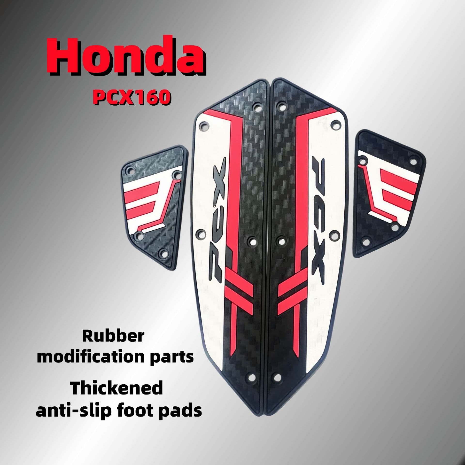 Fit for Honda PCX160 Motorcycle Foot Pad Rubber Modified Accessories Thickened Anti-Slip Foot Mat 2025 Model Factory Wholesale