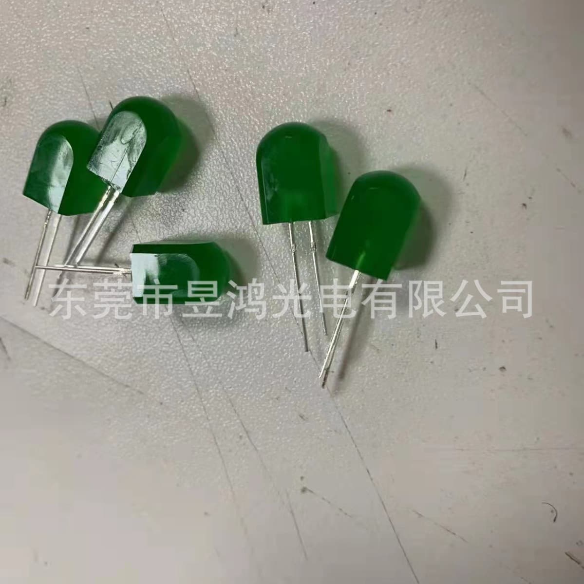 Factory Direct F8*8 Green Emitting Green LED Lamp Bead Tombstone Shape 8mm*8 Green Emitting Green Light Emitting Diode Through-Hole