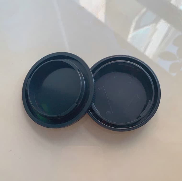 Compatible with Canon EOS R Mirrorless Full-Frame Camera R Series Front and Rear Caps RF Lock Set Cover