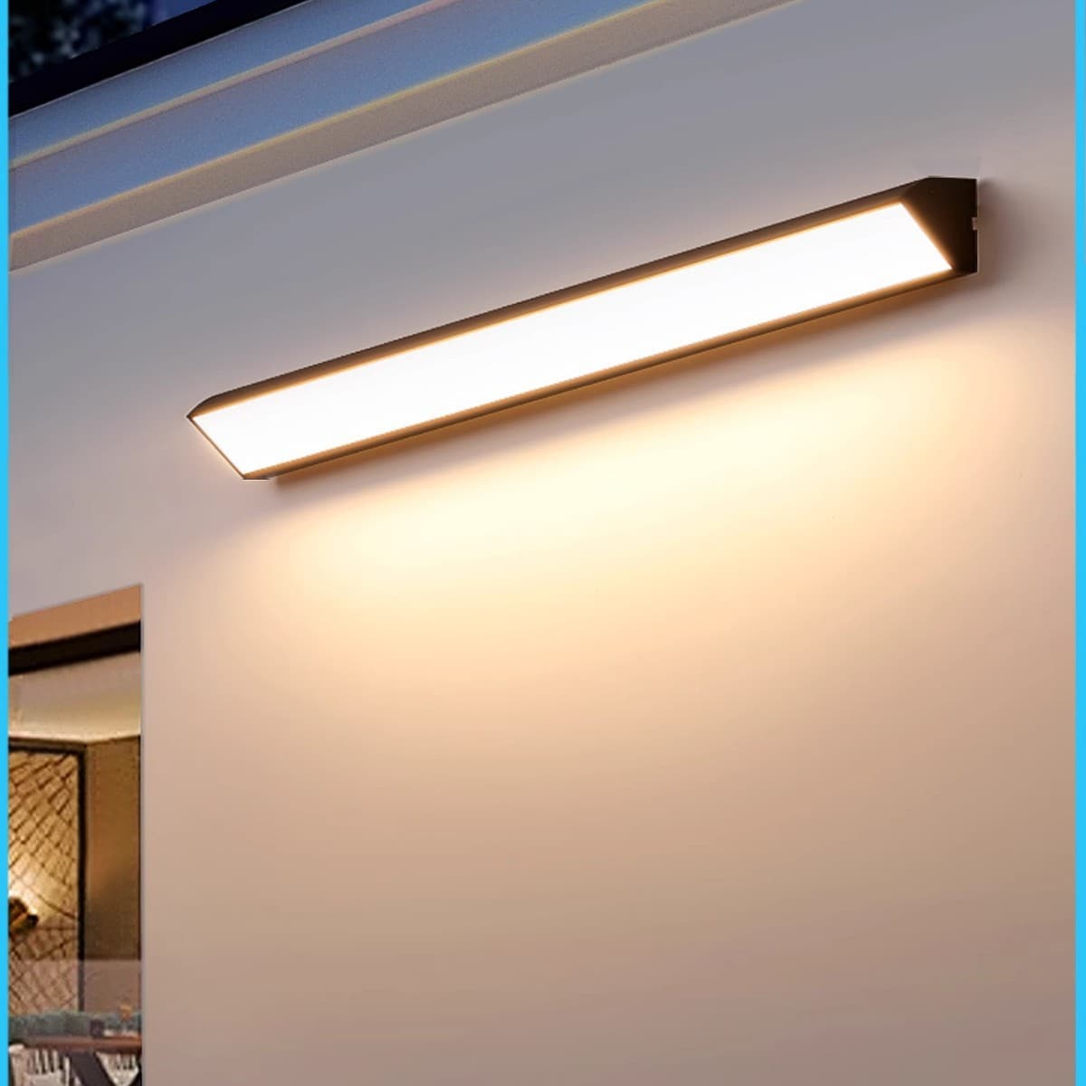 Induction waterproof outdoor wall lamp villa wall lamp balcony aisle lamp outdoor terrace lamp garden courtyard super bright lamp