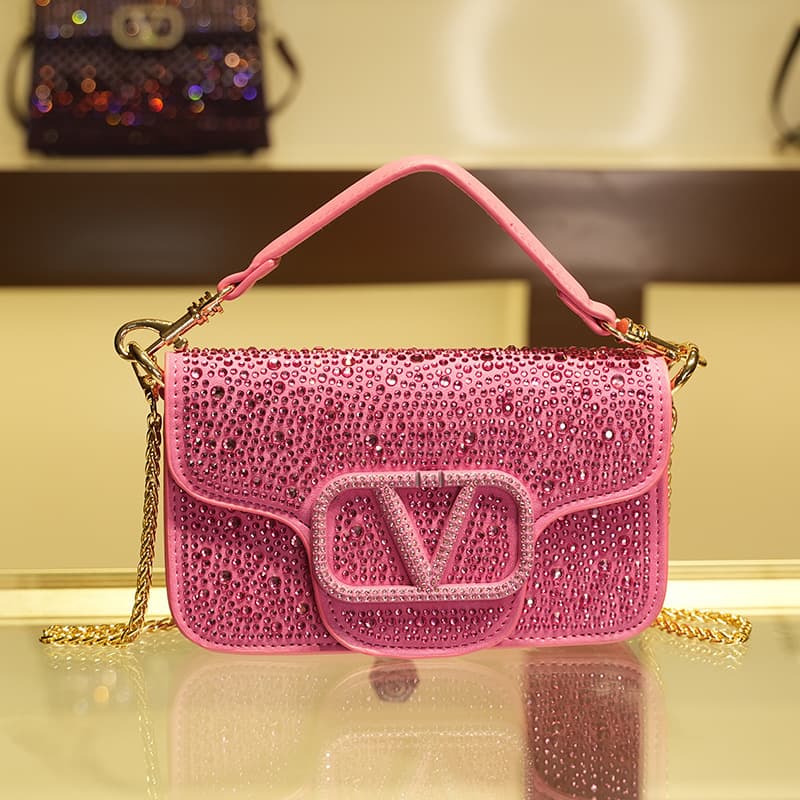 Diamond-Embellished Fashion Mini Bag for Women 2023 New European and American Trendy High-End Chain Shoulder Crossbody Bag