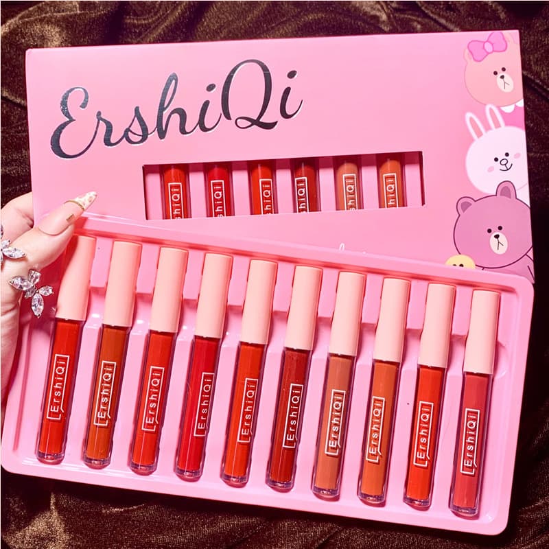 Student Lip Gloss Natural Look Lip Glaze Moisturizing Long-Lasting Matte Lipstick Affordable No-Makeup Look