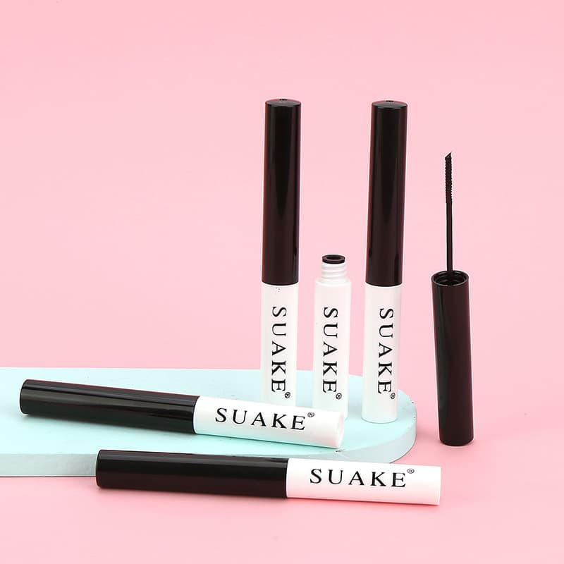 Cross-border Makeup Black and White Tube Curling Mascara, Easy to Film, Small Brush Head, Slender and Thick, Not Easy to Smudge, Internet Celebrity Makeup