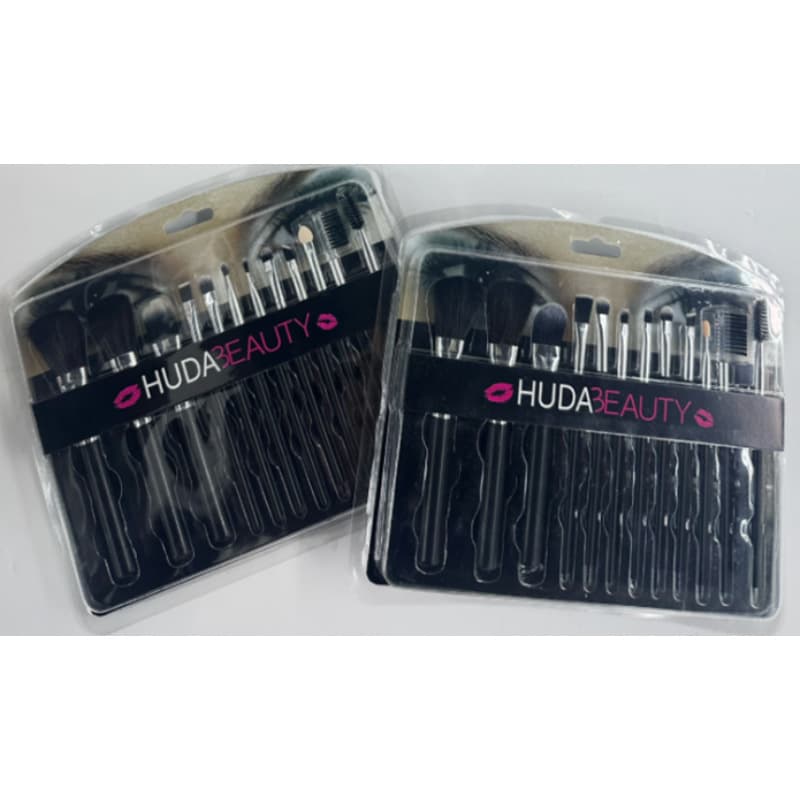 HUDA Beauty Brush Set Eyeliner Eyeshadow Powder Foundation Blush Concealer Brush
