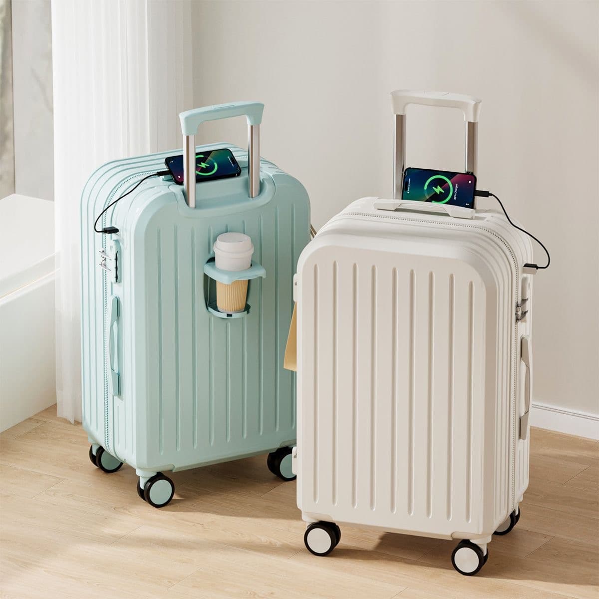 New Multifunctional Large Capacity Trolley Suitcase with Universal Wheels, Durable Student Password Luggage, Travel Case