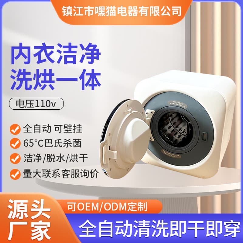 Export Quality US/EU Standard Wall-Mounted Drum Washer, Mini for Baby Clothes and Underwear with Drying