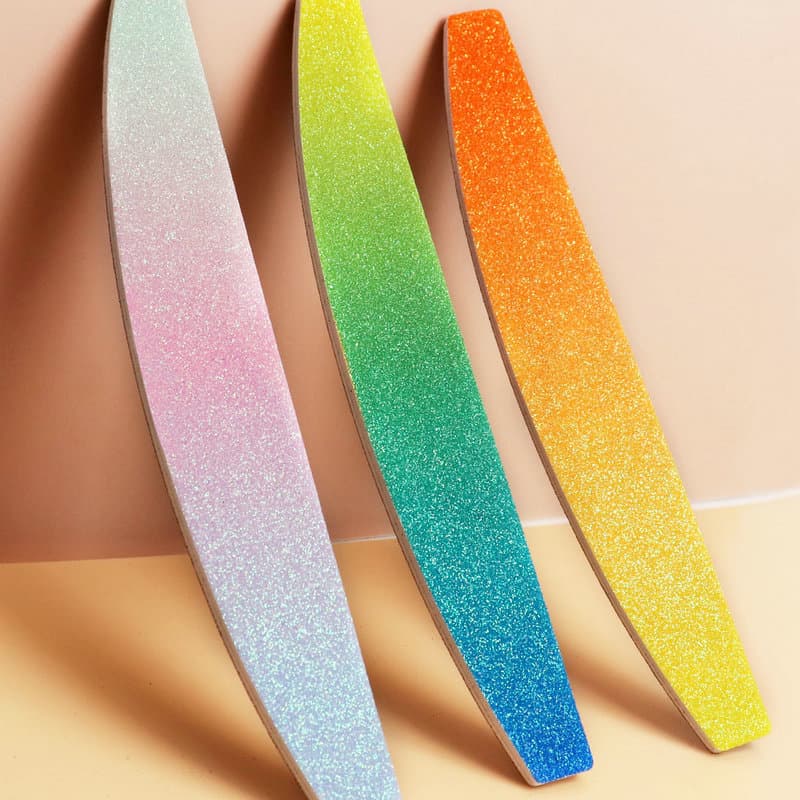 Gradient Double-Sided Nail File Mini Sanding Polishing Nail Buffer, Compatible with Nail Art Steel Plate File Strip Wholesale