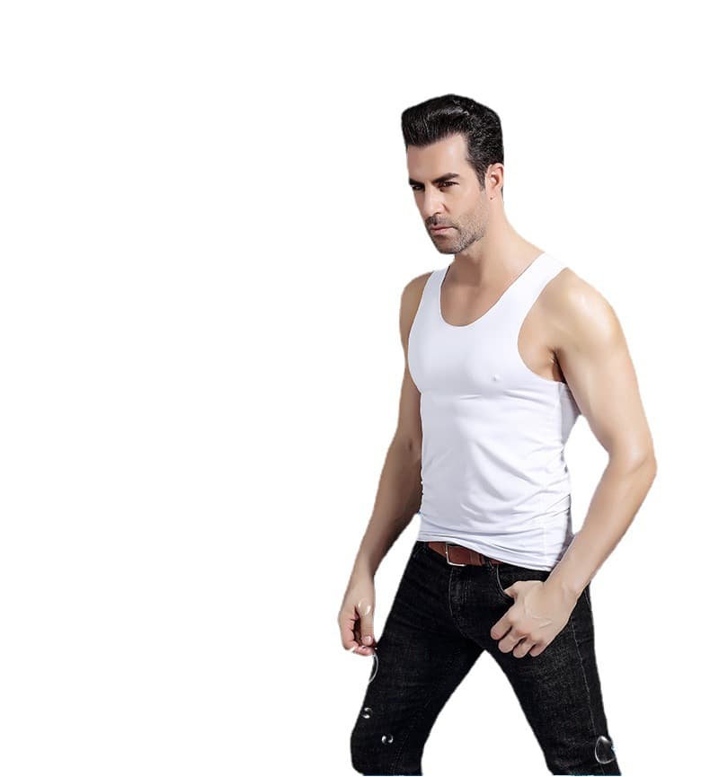 Summer Sports Seamless Men's Vest Undershirt Tank Top