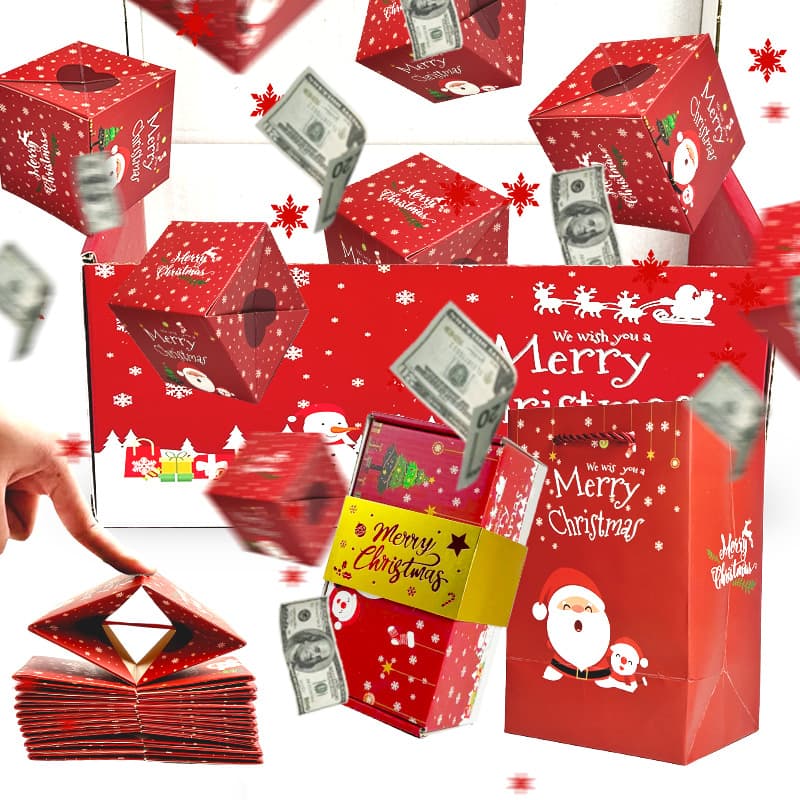 Christmas Jump Box "Merry Christmas" Holiday Gift Box, Valentine's Day Creative Gift for Cross-border E-commerce