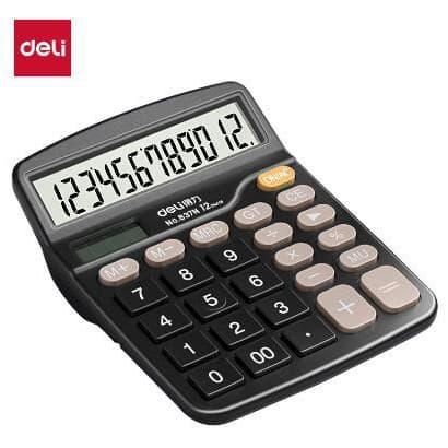 Deli 837N Calculator Portable Office Accounting Student Voice University Finance Small Finance