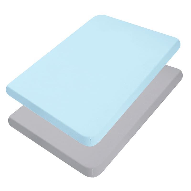 Mini Crib Fitted Sheet for Pack N Play Brushed Microfiber Soft Baby Mini Fitted Sheet