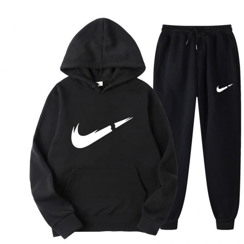 New Cross-border Fashion Trend Spring Sports Men's Hooded Men's Casual Suit Men's Casual Sports Suit