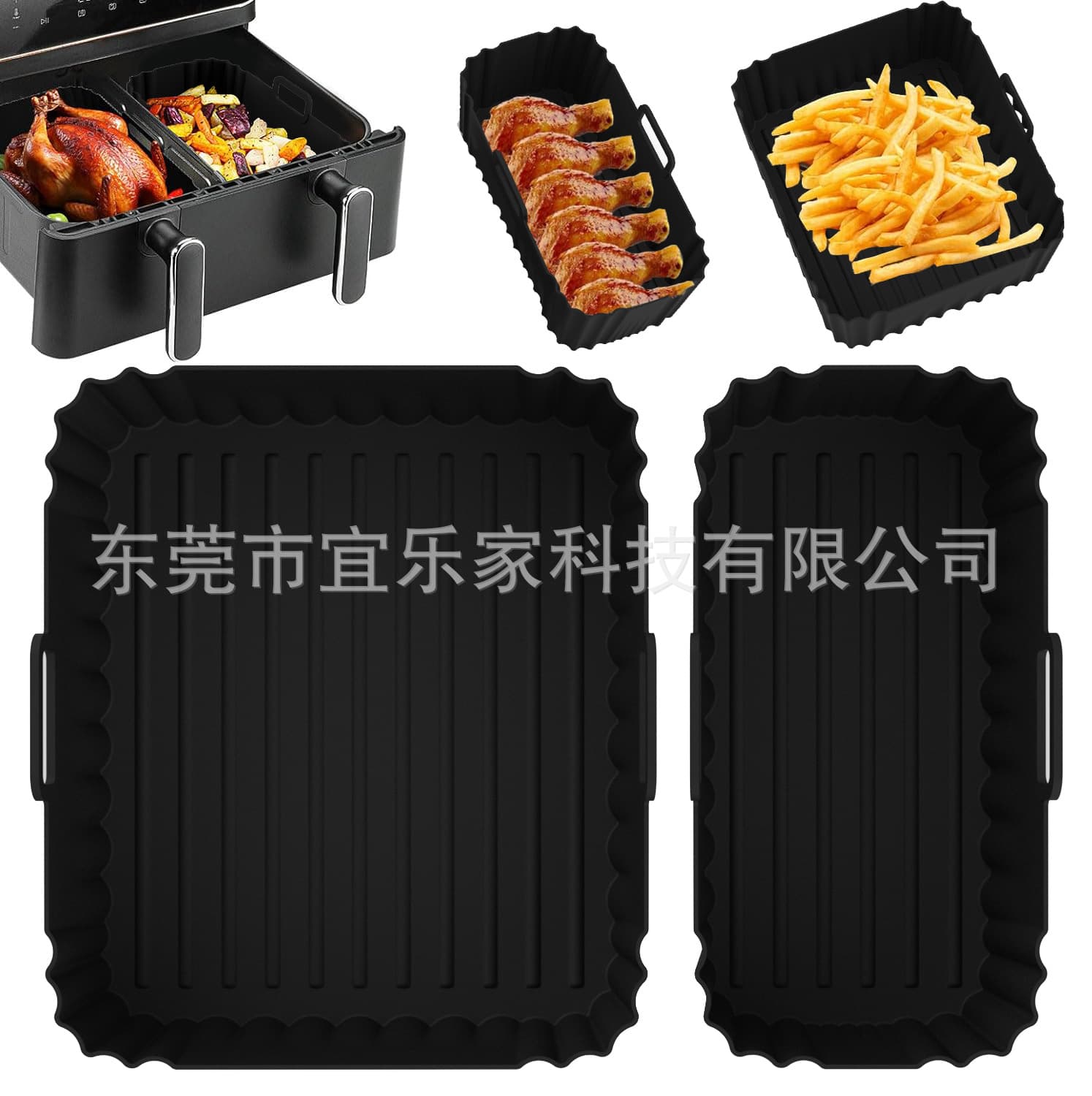 Silicone Baking Mat for Air Fryer EY901840 Tower T17099 Air Fryer Silicone Pad