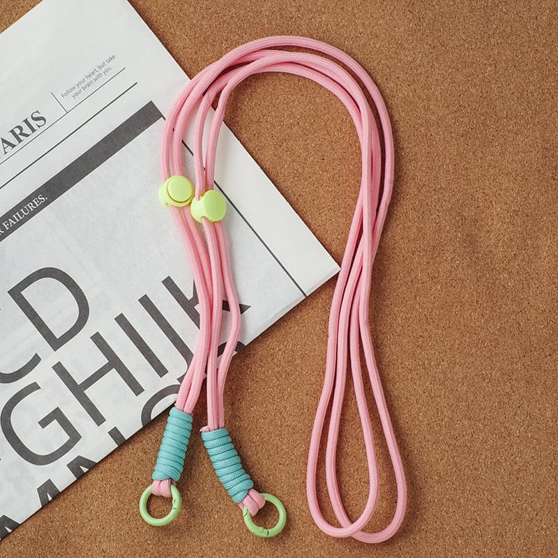 Solid Color Adjustable Phone Lanyard Crossbody Phone Strap Clip Universal Phone Crossbody Chain Lanyard